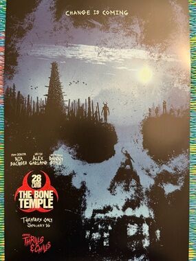 28 Years Later: THE BONE TEMPLE-  11x17 AMC Limited Edition PROMO Poster - NEW